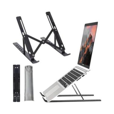 Imagem de Suporte Ajustável E Dobrável Para Laptop Em ABS, Base De Suporte Para 
