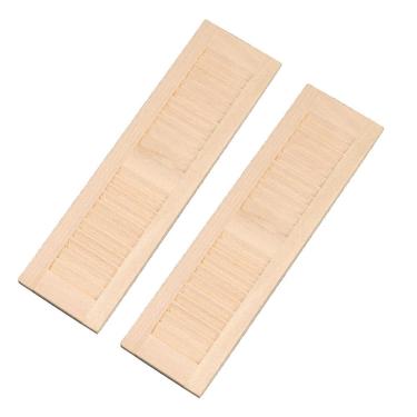 Imagem de Persianas de madeira em miniatura em escala 1:12 para casas de bonecas