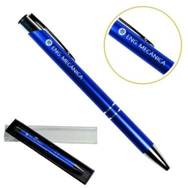 Imagem de Caneta Personalizada Coloridas Cursos Metal Profissional Engenharia Me