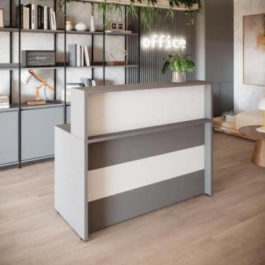 Imagem de Balcão Atendimento Recepção 135 cm Alto Escritório F5 Office - F5 Offi