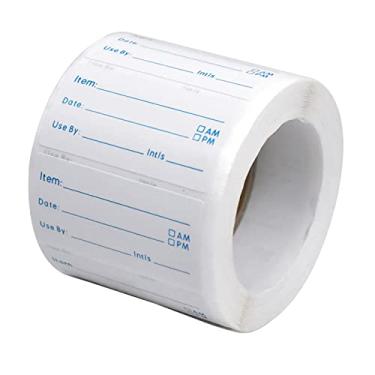 Imagem de 500 etiquetas de armazenamento de alimentos 50 × 25 mm em rolo, etiquetas autoadesivas para congelador para casa, restaurante