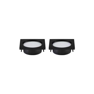 Imagem de Kit 2 Spots De Embutir Para Móvel Nordecor Alua Quadrado Led 2w Bivolt Preto 4000k Luz Neutra 6578