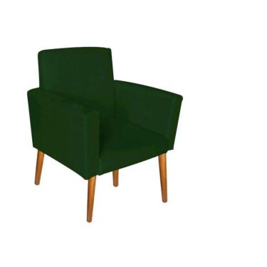Imagem de Poltrona Decorativa Nina Sala E Escritório Suede Verde