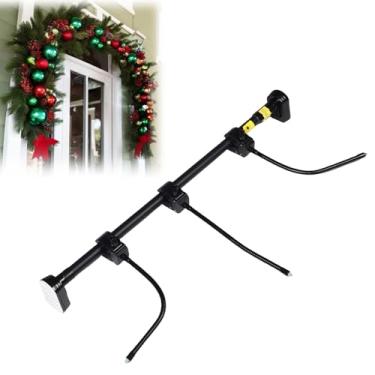 Imagem de Jiawu Cabide de Guirlanda para Porta Frontal, Cabide Ajustável de Guirlanda de Porta Frontal, Cabide de Guirlanda para Decorações de Natal e Halloween, Sem Broca