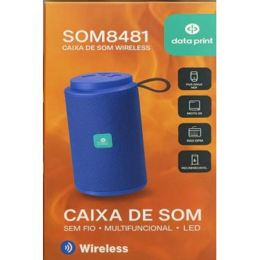 Imagem de Caixa de Som Wireless SOM8481: Som Potente e Portátil com Conexão Sem Fio
