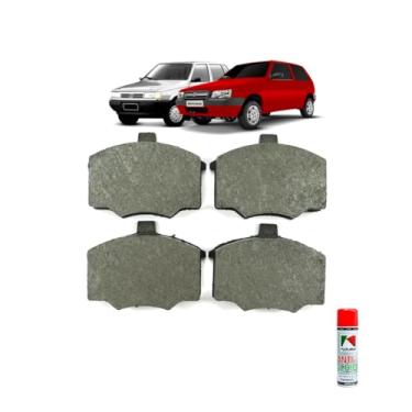 Imagem de Kit Pastilha de Freio Fiorino 87/93 Elba 85/97 Uno 91 + Koube Anti Chio 250ml