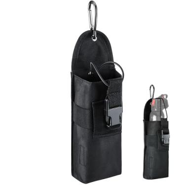Imagem de Gulfmew Coldre Bear Spray com fivela de liberação rápida (spray não incluído), coldre de nylon com gancho e laço para vasilha de 19 e 24 ml, bolsa portátil e design de cordão elástico para caminhadas