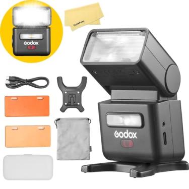 Imagem de GODOX Flash de câmera TTL iT32 2,4 G com bateria de lítio de 7,4 V/900 mAh, acionador magnético de flash sem fio X5, tela sensível ao toque colorida, difusor e refletor embutidos, tempo de reciclagem