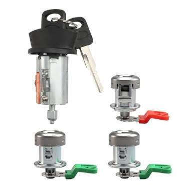 Imagem de KPALAG Cilindros de fechadura de porta e interruptor de ignição com chaves compatíveis com Ford F150 250 350 Lincoln Blackwood Substituir # LC6177, F85Z-11582-AA, 1L3Z-11582-A (sem chip)