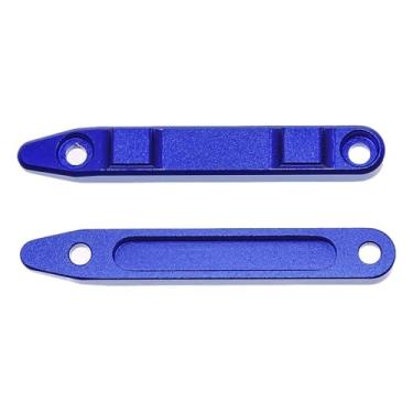 Imagem de Fiocias Conjunto de 2 Trilhos de Teto Antiderrapantes para Carros de Controle Remoto, em Alumínio, Acessórios de Fácil Substituição E Instalação, Ideais para, Azul