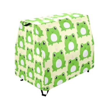 Imagem de Qilmy Cute Frogs Kids Water Table Cover, Duty Waterproof Patio Table Covers for Outdoor Toddler Splash Tables, UV Resistant & Dustproof Play Table Protector, Cover Only