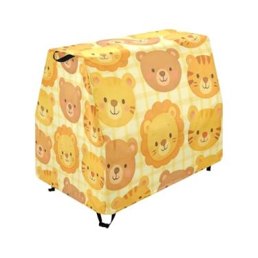 Imagem de Qilmy Cute Cartoon Lion Kids Water Table Cover, Duty Waterproof Patio Table Covers for Outdoor Toddler Splash Tables, UV Resistant & Dustproof Play Table Protector, Cover Only