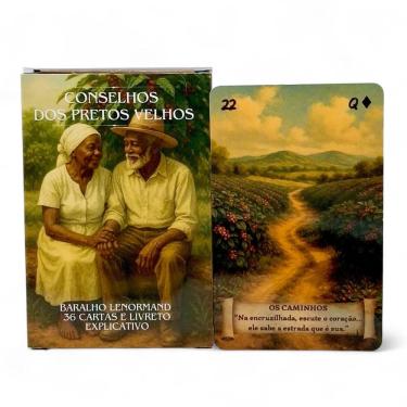Imagem de Baralho Conselhos dos Pretos Velhos Lenormand com Manual