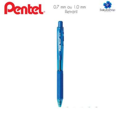 Imagem de Caneta Esferográfica PENTEL Wow Retrátil RT, 0.7mm Azul
