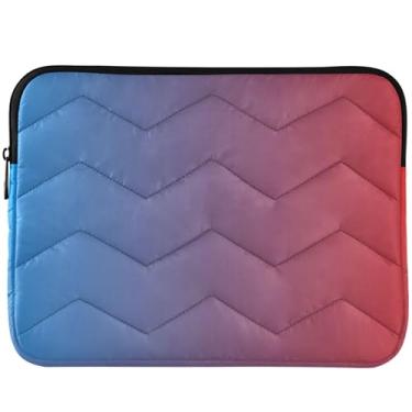 Imagem de Capa protetora universal para notebook de 13 a 14 polegadas azul vermelha gradiente para MacBook Pro capa protetora de 13 polegadas