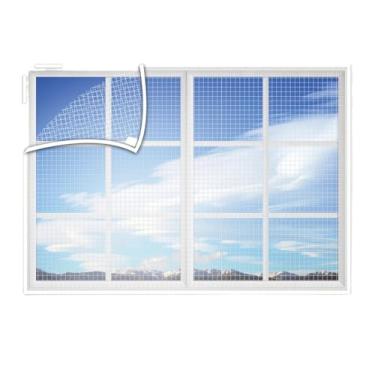 Imagem de Tela Mosquiteira Mosquito Para Janela Diversos Tamanhos Removivel Pernilongo(125x155cm)