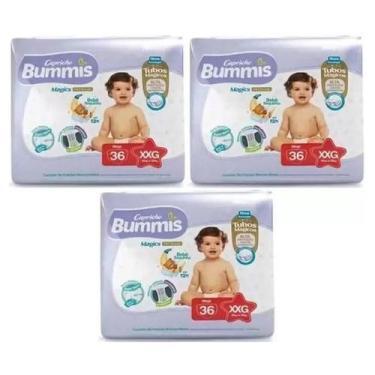 Imagem de Fralda Capricho Bummis 3 Pacotes Tamanho XXG Com 36 Unidades Cada - Ac