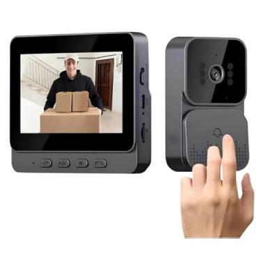 Imagem de Wire Less Visual Intercom Campainha com Tela, Campainha Inteligente Sem Fio com Vídeo Porteiro, Camera Campainhas de Vídeo Doorbell, Campainha Visual Inteligente, Campainha de Vídeo Porteiro Sem Fio