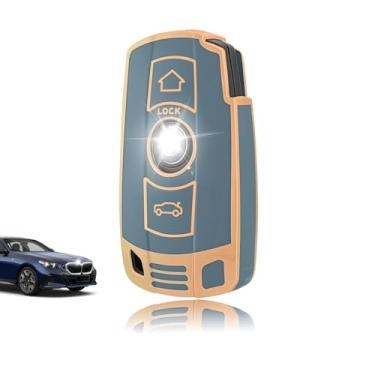 Imagem de Capa de chave de TPU macio de proteção total compatível com BMW série 1/3/5/6 X1 X3 X5 X6 M3 M5 M6 Z4 E60 E70 E71 E72 E81 E87 E88 E89 E90 E91 E92 chaveiro acessórios para chaves de carro
