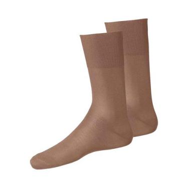Imagem de Kit com 2 Pares de Meias Social Lupo 1100-011/049, Bege, 37-44