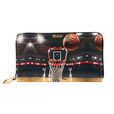 Imagem de XLLingL Carteiras de cartão de crédito impressas, bolsas longas de couro femininas, carteiras com zíper, carteira de viagem simples