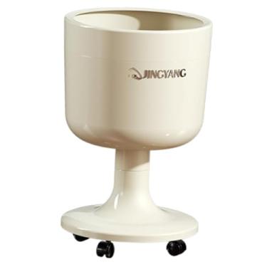 Imagem de Ioensy Lixeira com Rodas, Design com Anel de Fixação, e, Ideal para Banheiro, Quarto e Cozinha, Branco