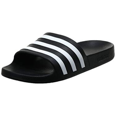 Imagem de Chinelo Adidas Adilette Aqua Preto e Branco - Unissex - 36-37 - Preto
