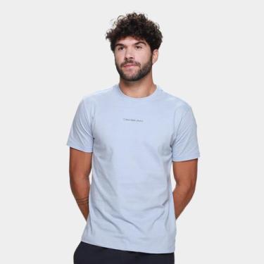 Imagem de Camiseta Calvin Klein Casual Masculina, Lilás, M