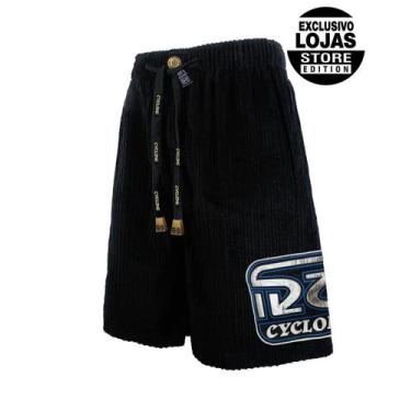 Imagem de Bermuda Cyclone Veludo Relax Spirit, Preto, 3G