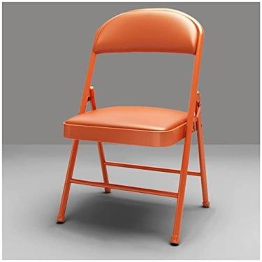 Imagem de SGeneE Cadeira dobrável doméstica simples cadeira traseira cadeira de escritório portátil cadeira de conferência cadeira de dormitório cadeira de jantar cadeira de computador (B-1 peça)