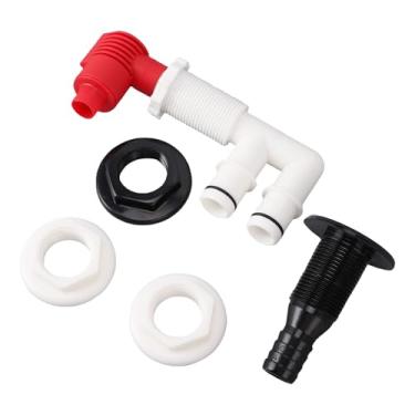 Imagem de Naroote Kit Combinado de Aerador de Bomba Marítima, Aerador Livewell Baitwell Com Conexões de Mangueira Marítima de 3/4 de Polegada, para Barcos Com Furos de Montagem Padrão de 1 1/16