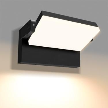 Imagem de ALUSSO Faróis de LED 20W/40W/55W para ambientes externos, luz de parede externa giratória de 360°, luminárias externas 3000K/4000K/6500K, luzes de segurança IP65 à prova d'água para garagem, varanda