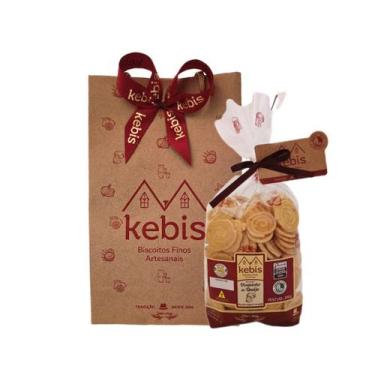 Imagem de Kit Presente Biscoito Caseiro Disquinho de Queijo - Kebis