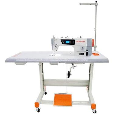 Imagem de Máquina De Costura Reta Industrial Siruba+brindes, 220V