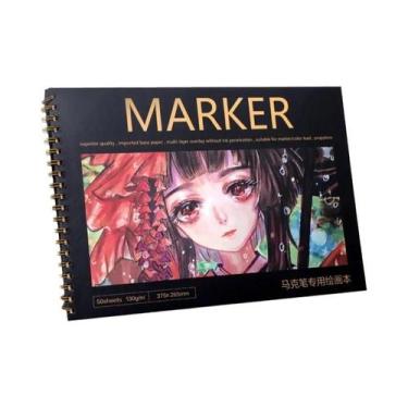 Imagem de Caderno De Desenho A4 8K Reforçado Para Pintura Artística, Desenho, Aq