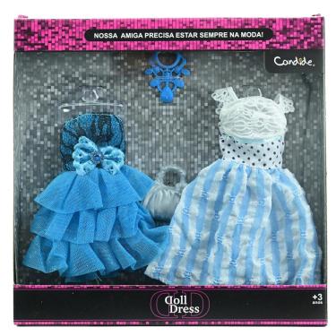 Imagem de Vestido Para Boneca - Doll Dress Kit 2 Looks - Azul