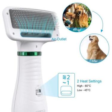 Imagem de Animal de estimação secador de cabelo 2 em 1 cão secador de cabelo cas