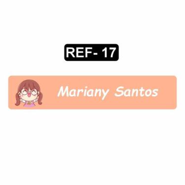 Imagem de Kit 50 Etiquetas Termocolantes Em DTF Para Uniforme Escolar Roupa Infa