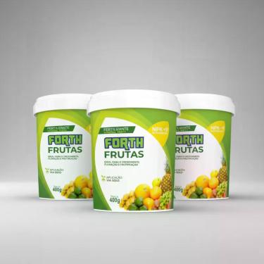 Imagem de Kit 3 Adubo Fertilizante Forth Frutas 400g