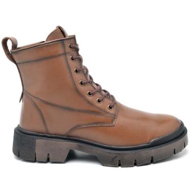 Imagem de Bota Coturno Classíca Linha Lisboa Cano Médio Couro Látego-Masculino