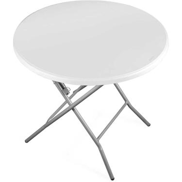 Imagem de Mesa Plástica Dobrável Redonda 80cm Vonder
