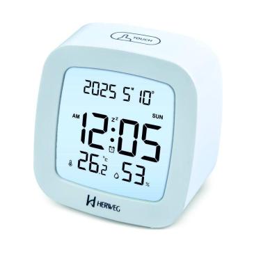 Imagem de Despertador Digital Branco Herweg 2996 único