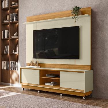Imagem de Estante para Tv 75 Polegadas 192,5cm X 183,5cm Siena Cumaru/opala