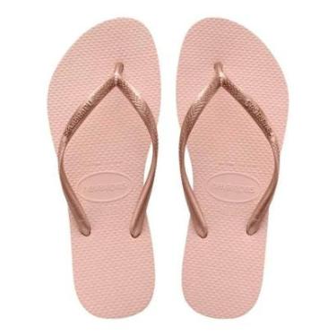 Imagem de Chinelo Havaianas Feminino Tiras Brilhante Slim-Feminino