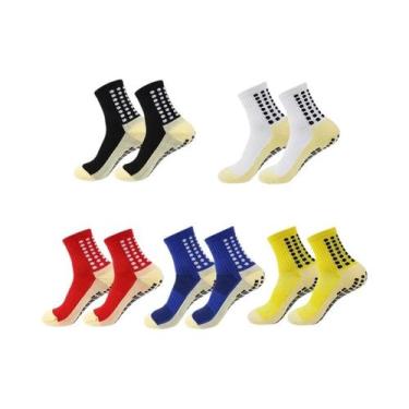 Imagem de Meias Esportivas Masculinas Antiderrapantes Para Futebol, Basquete E I