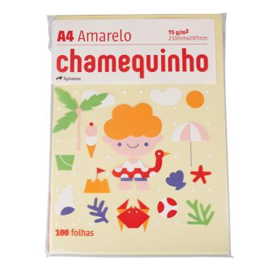 Imagem de Papel A4 Chamequinho 100 Folhas Amarelo Chamex