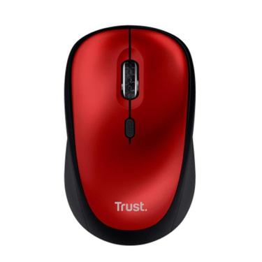 Imagem de Mouse Sem Fio Trust Yvi+, Silencioso, 1600 DPI, Recetor USB, Vermelho - 24550-Unissex