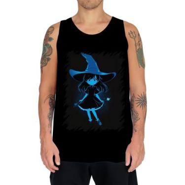 Imagem de Camiseta Regata Bruxa Halloween Azul Festa 6 - Kasubeck Store, Baby Lo