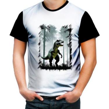 Imagem de Camiseta Colorida T-Rex Tiranossauro Dinossauro Jurassico 3 - Kasubeck