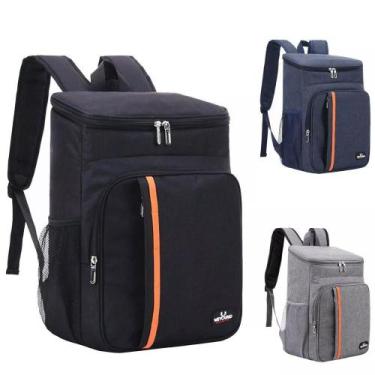 Imagem de Mochila Térmica Impermeável Grande Capacidade Cooler Portátil Quente F